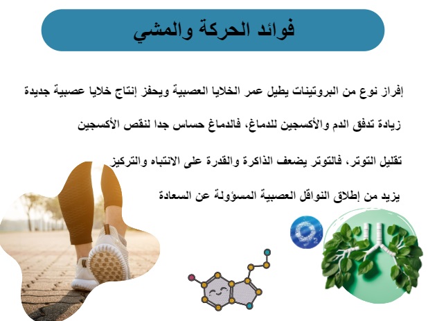 فوائد الحركة والمشي	