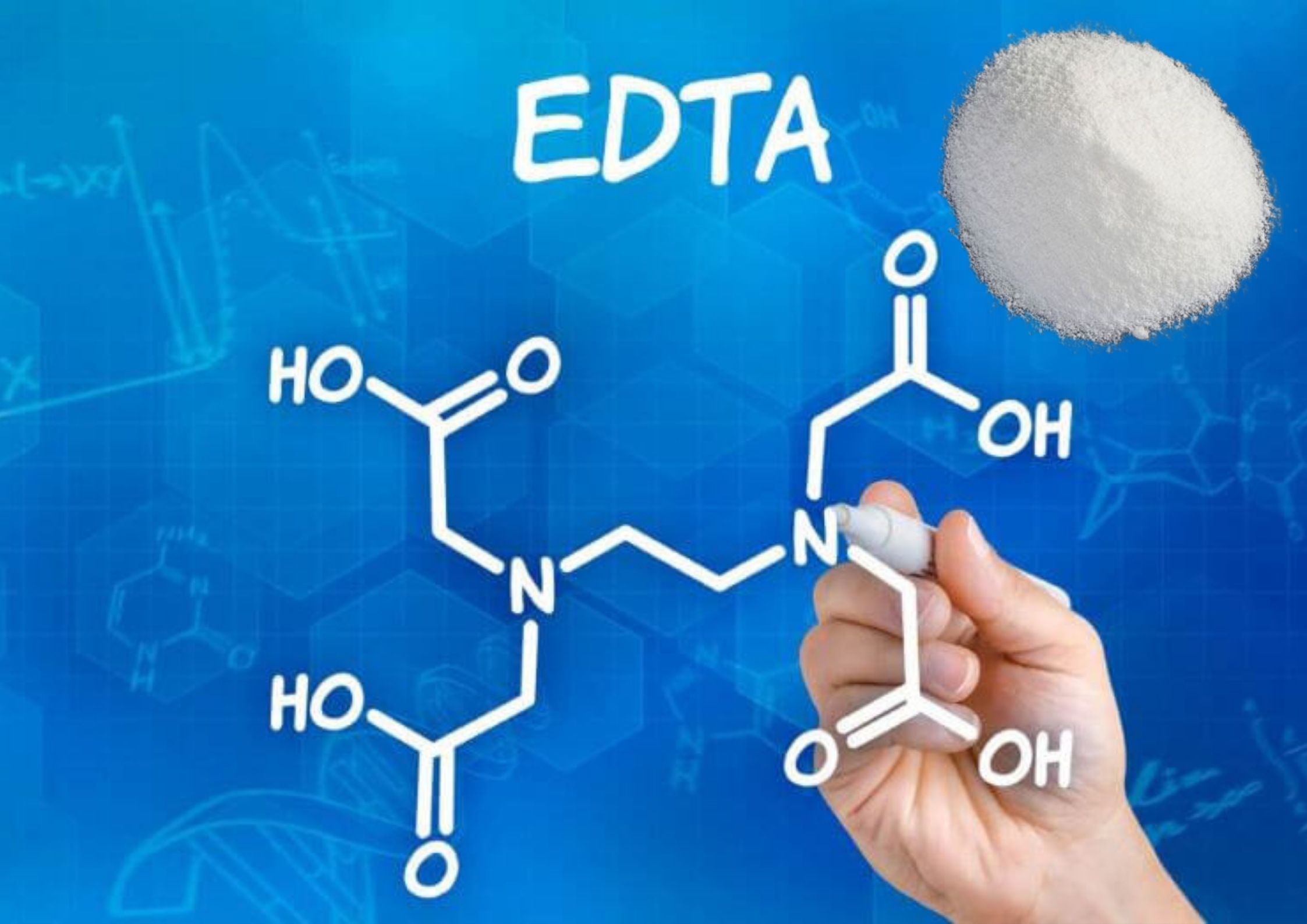 EDTA ثنائي أمين الإيثيلين رباعي حمض الأسيتيك	