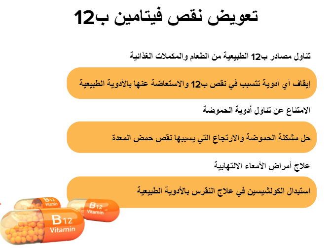 تعويض نقص فيتامين ب12	